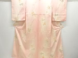 花模様織り出し小紋着物